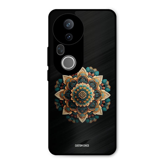 3d Mandala Art Vivo T4 Ultra Mobile Back Cover - Aesthetic PrintShield Case