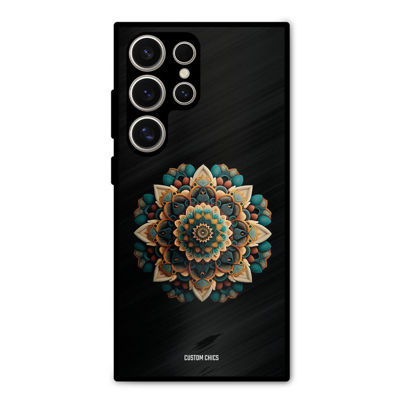 3d Mandala Art Samsung Galaxy S24 Ultra Mobile Back Cover - Aesthetic PrintShield Case