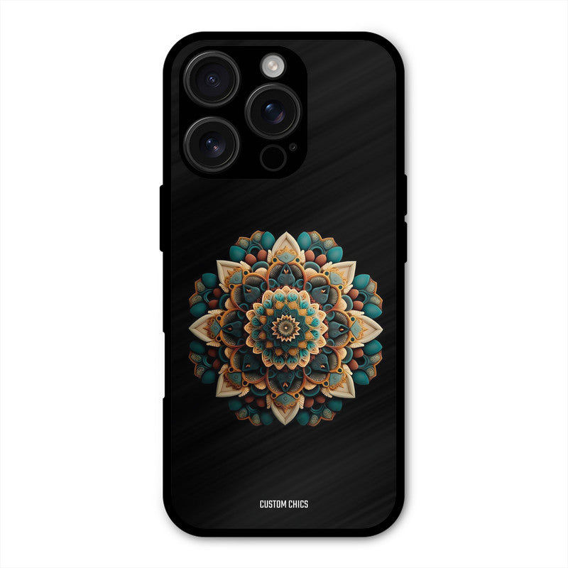3d Mandala Art iPhone 16 Pro Max Mobile Back Cover - Aesthetic PrintShield Case