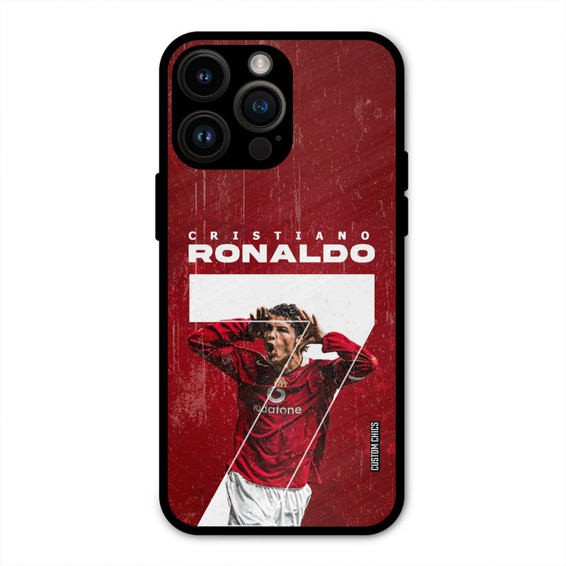 Agressive Ronaldo iPhone 14 Pro Max Mobile Back Cover - Sports PrintShield Case
