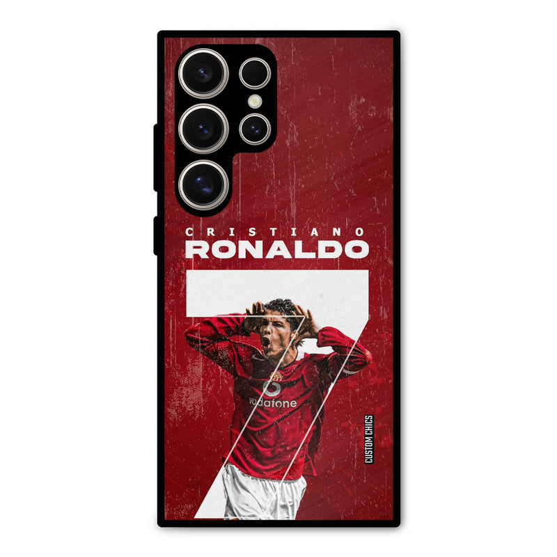 Agressive Ronaldo Samsung Galaxy S24 Ultra Mobile Back Cover - Sports PrintShield Case
