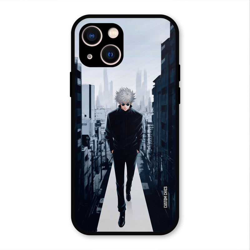 Attitude Gojo iPhone 13 Mobile Back Cover - Anime PrintShield Case