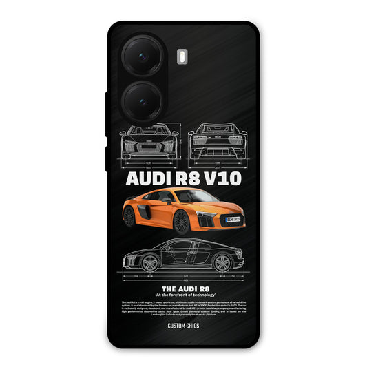 Audi R8 Poco X7 Pro Mobile Back Cover - Car&Bike PrintShield Case