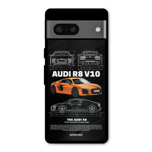 Audi R8 Google Pixel 7 Mobile Back Cover - Car&Bike PrintShield Case