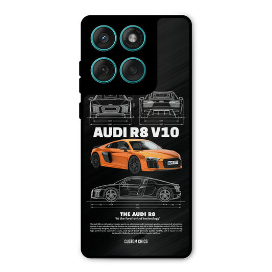 Audi R8 Motorola Edge 60 Fusion Mobile Back Cover - Car&Bike PrintShield Case