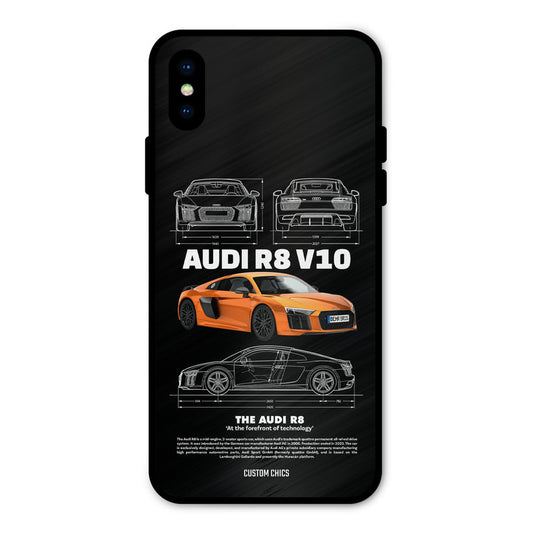 Audi R8 iPhone XS Mobile Back Cover - Car&Bike PrintShield Case