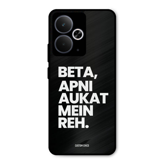 Aukat Me Reh Realme 14T Mobile Back Cover - Typography PrintShield Case