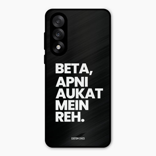 Aukat Me Reh Oneplus Nord 5 Mobile Back Cover - Typography PrintShield Case
