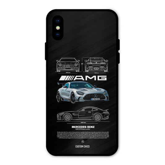 BMW AMG iPhone XS Mobile Back Cover - Car&Bike PrintShield Case