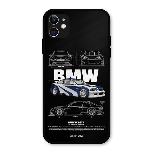 BMW GTR iPhone 11 Mobile Back Cover - Car&Bike PrintShield Case