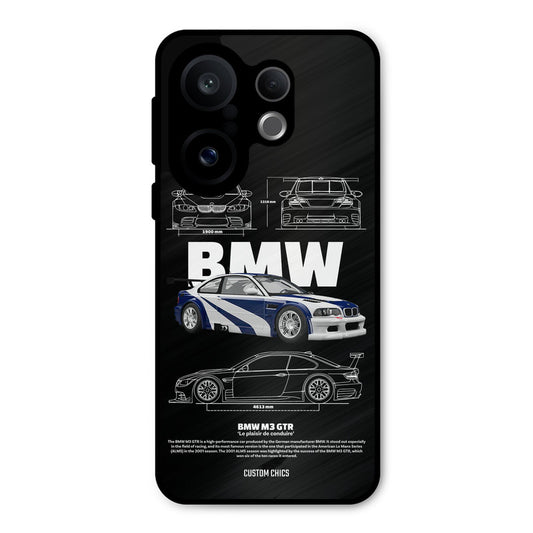 BMW GTR Vivo X200 FE Mobile Back Cover - Car&Bike PrintShield Case