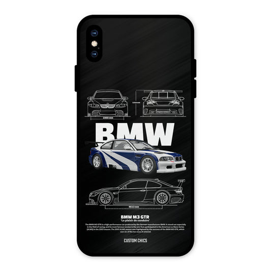 BMW GTR iPhone XS Max Mobile Back Cover - Car&Bike PrintShield Case