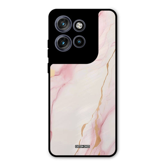 Baby Pink Marble Motorola Edge 50 Neo Mobile Back Cover - Aesthetic PrintShield Case