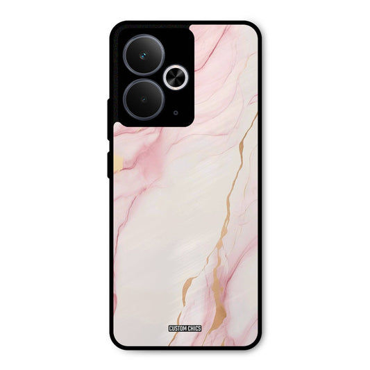 Baby Pink Marble Realme 14T Mobile Back Cover - Aesthetic PrintShield Case