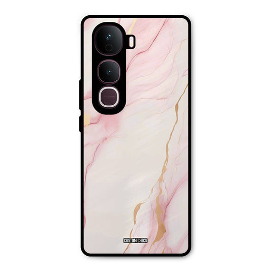 Baby Pink Marble Vivo Y400 Pro Mobile Back Cover - Aesthetic PrintShield Case