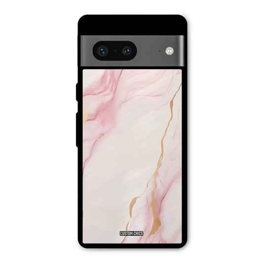 Baby Pink Marble Google Pixel 7 Mobile Back Cover - Aesthetic PrintShield Case