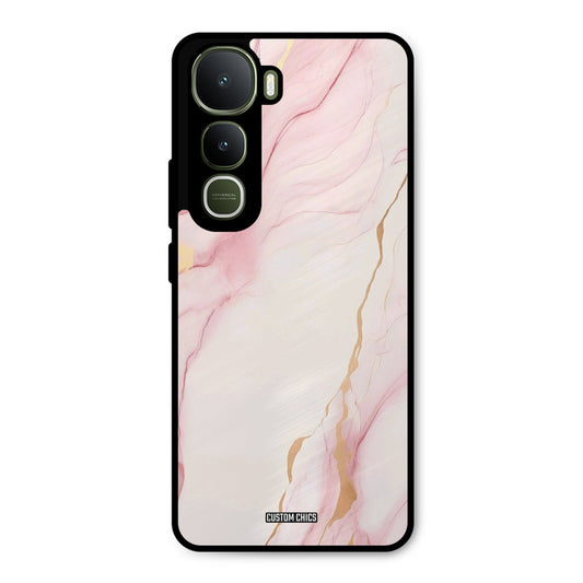 Baby Pink Marble Vivo Y400 Mobile Back Cover - Aesthetic PrintShield Case