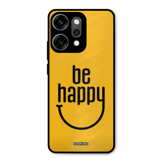 Be Happy Oppo Reno 14 Pro Mobile Back Cover - Typography PrintShield Case