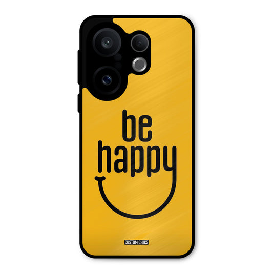 Be Happy Vivo X200 FE Mobile Back Cover - Typography PrintShield Case