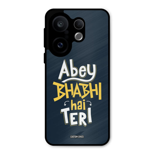 Bhabhi Hai Teri Vivo X200 FE Mobile Back Cover - Typography PrintShield Case