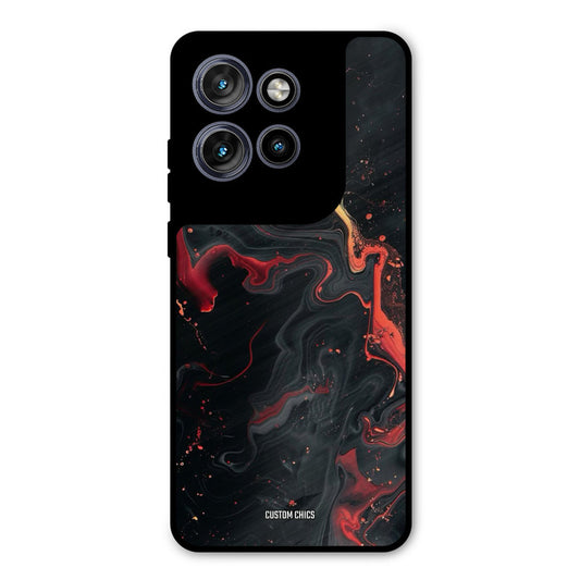 Black Artistic Art Motorola Edge 50 Neo Mobile Back Cover - Aesthetic PrintShield Case