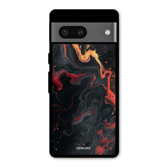 Black Artistic Art Google Pixel 7 Mobile Back Cover - Aesthetic PrintShield Case