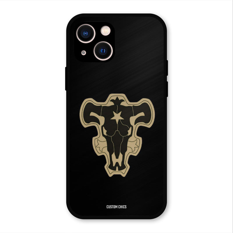 Black Bulls Logo iPhone 13 Mobile Back Cover - Anime PrintShield Case