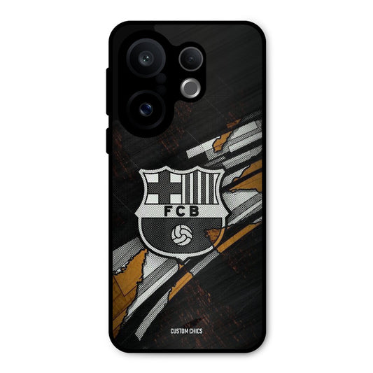 Black FCB Logo Vivo X200 FE Mobile Back Cover - Sports PrintShield Case