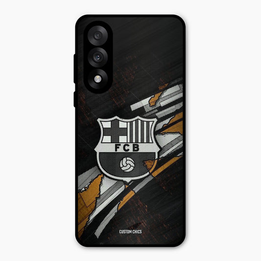 Black FCB Logo Oneplus Nord 5 Mobile Back Cover - Sports PrintShield Case