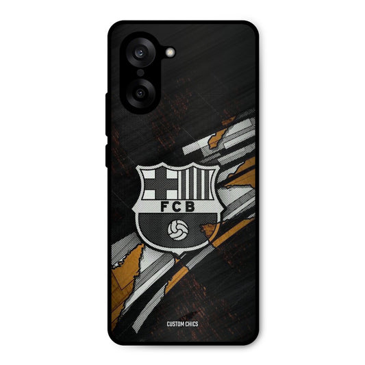 Black FCB Logo Oneplus Nord CE5 Mobile Back Cover - Sports PrintShield Case