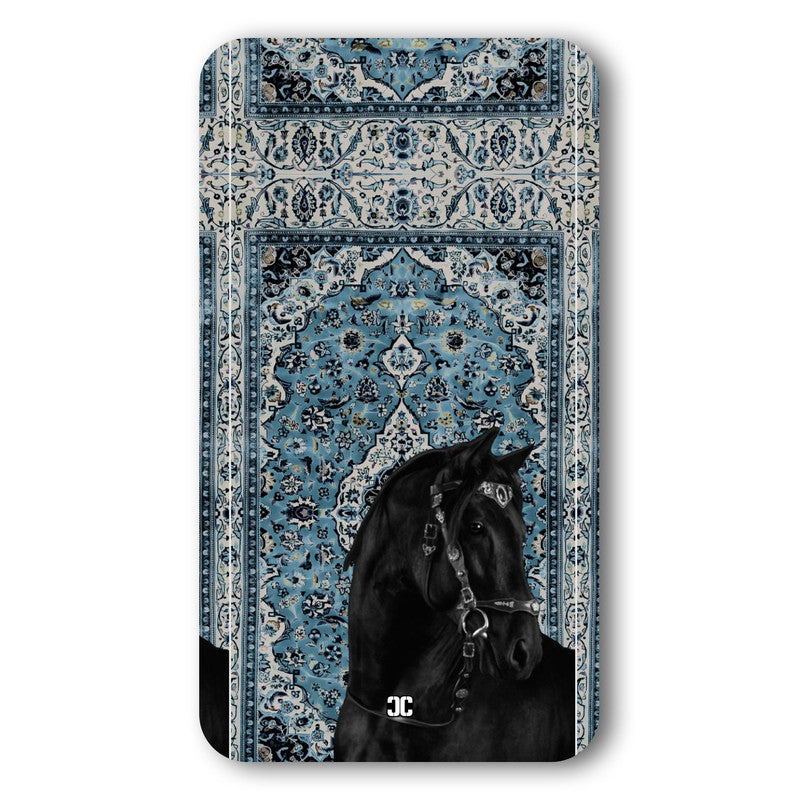 Black Horse Pashmina Case – Premium PrintShield Mobile Cover