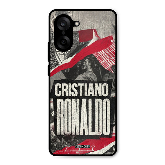 Black Paper Art Ronaldo Oneplus Nord CE5 Mobile Back Cover - Sports PrintShield Case