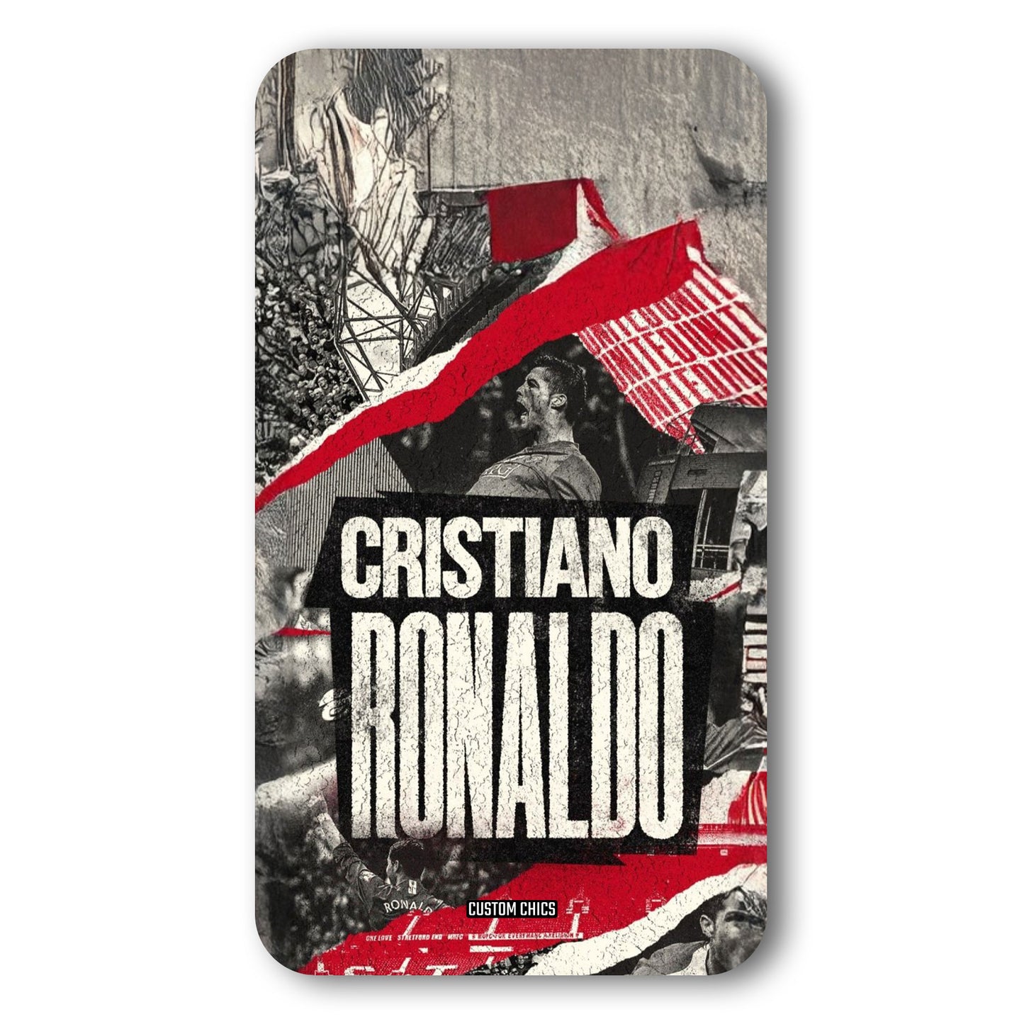 Black Paper Art Ronaldo Case – Premium PrintShield Mobile Cover