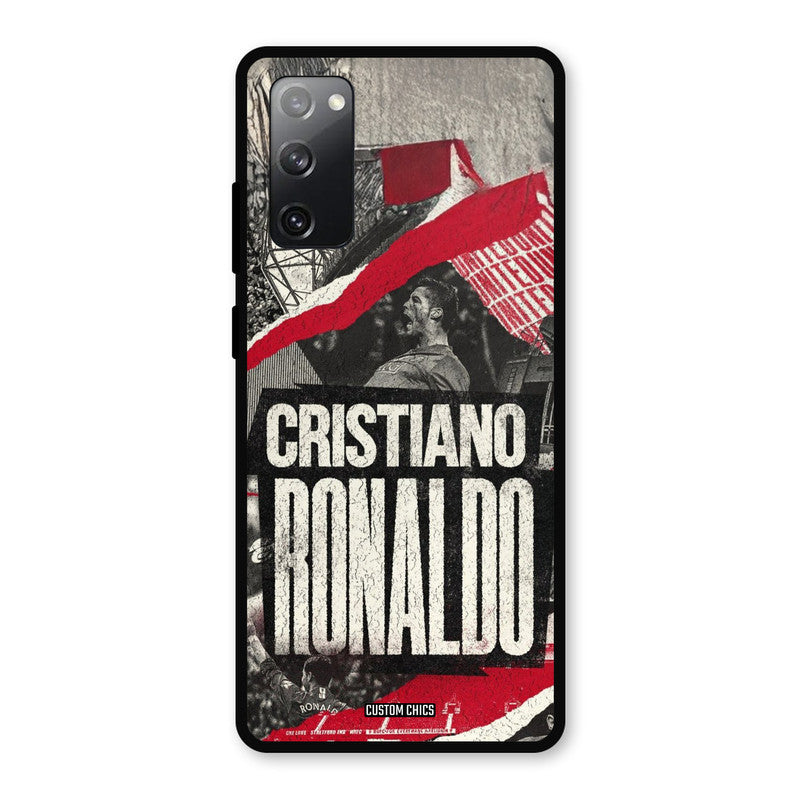 Black Paper Art Ronaldo Samsung Galaxy S20 FE 5G Mobile Back Cover - Sports PrintShield Case
