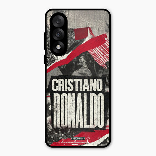 Black Paper Art Ronaldo Oneplus Nord 5 Mobile Back Cover - Sports PrintShield Case