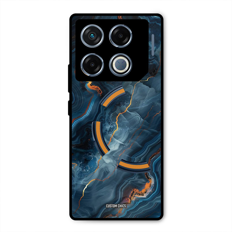 Blooming Blue Infinix GT 20 Pro Mobile Back Cover - Aesthetic PrintShield Case