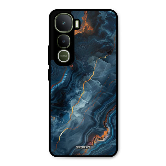 Blooming Blue Vivo Y400 Mobile Back Cover - Aesthetic PrintShield Case