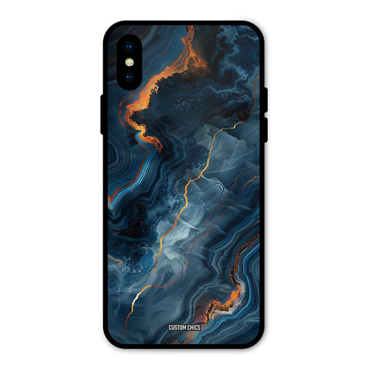 Blooming Blue iPhone XS Mobile Back Cover - Aesthetic PrintShield Case