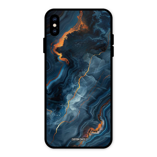 Blooming Blue iPhone XS Max Mobile Back Cover - Aesthetic PrintShield Case