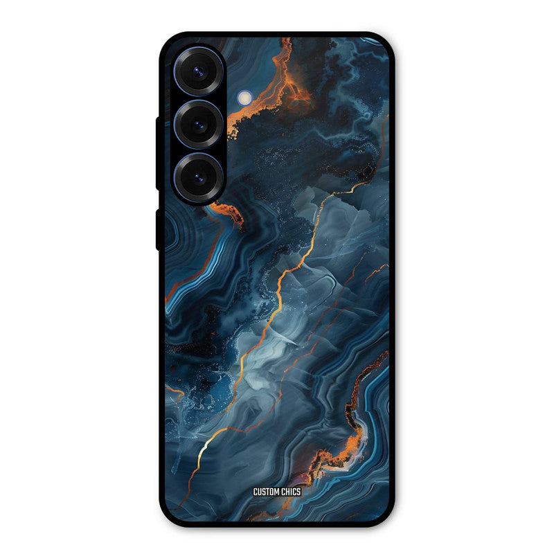 Blooming Blue Samsung Galaxy S25 Plus Mobile Back Cover - Aesthetic PrintShield Case