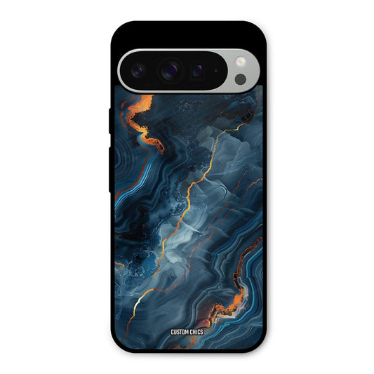 Blooming Blue Google Pixel 9 Pro XL Mobile Back Cover - Aesthetic PrintShield Case
