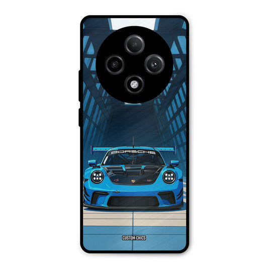 Blue Porsche Oppo F27 Pro Plus 5G Mobile Back Cover - Car&Bike PrintShield Case