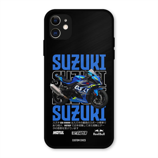 Blue Suzuki iPhone 11 Mobile Back Cover - Car&Bike PrintShield Case