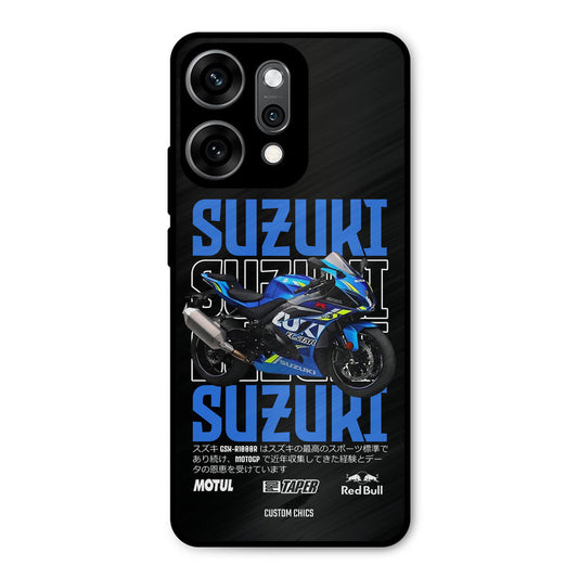 Blue Suzuki Oppo Reno 14 Pro Mobile Back Cover - Car&Bike PrintShield Case