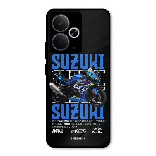 Blue Suzuki Realme 14T Mobile Back Cover - Car&Bike PrintShield Case