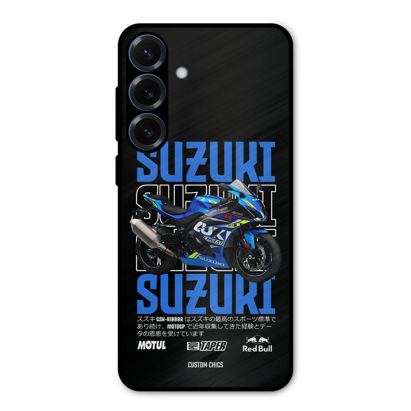 Blue Suzuki Samsung Galaxy S25 Mobile Back Cover - Car&Bike PrintShield Case