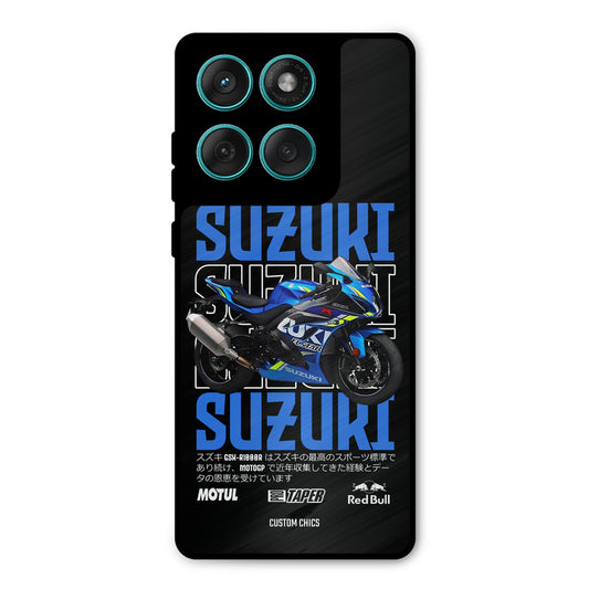 Blue Suzuki Motorola Edge 60 Fusion Mobile Back Cover - Car&Bike PrintShield Case