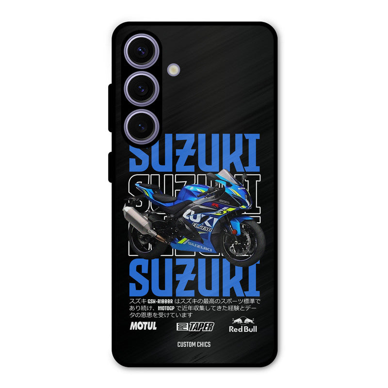 Blue Suzuki Samsung Galaxy S24 FE Mobile Back Cover - Car&Bike PrintShield Case