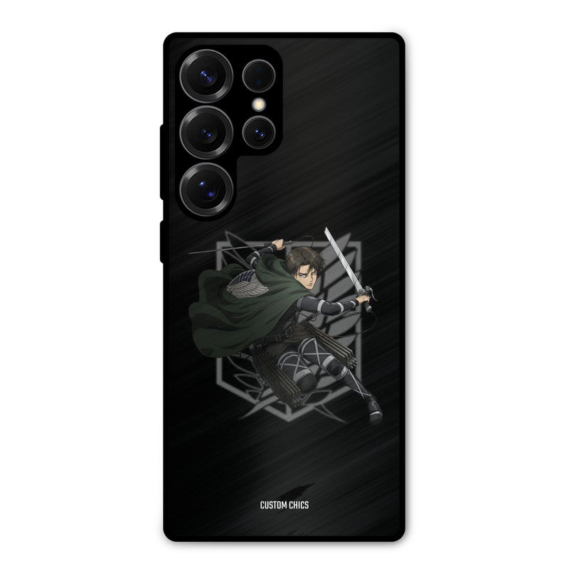 Captain Levi Samsung Galaxy S25 Ultra Mobile Back Cover - Anime PrintShield Case