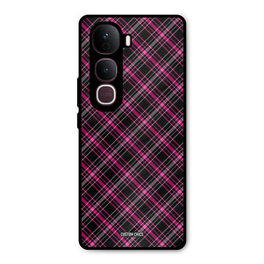 Check Fabric Vivo Y400 Pro Mobile Back Cover - Aesthetic PrintShield Case